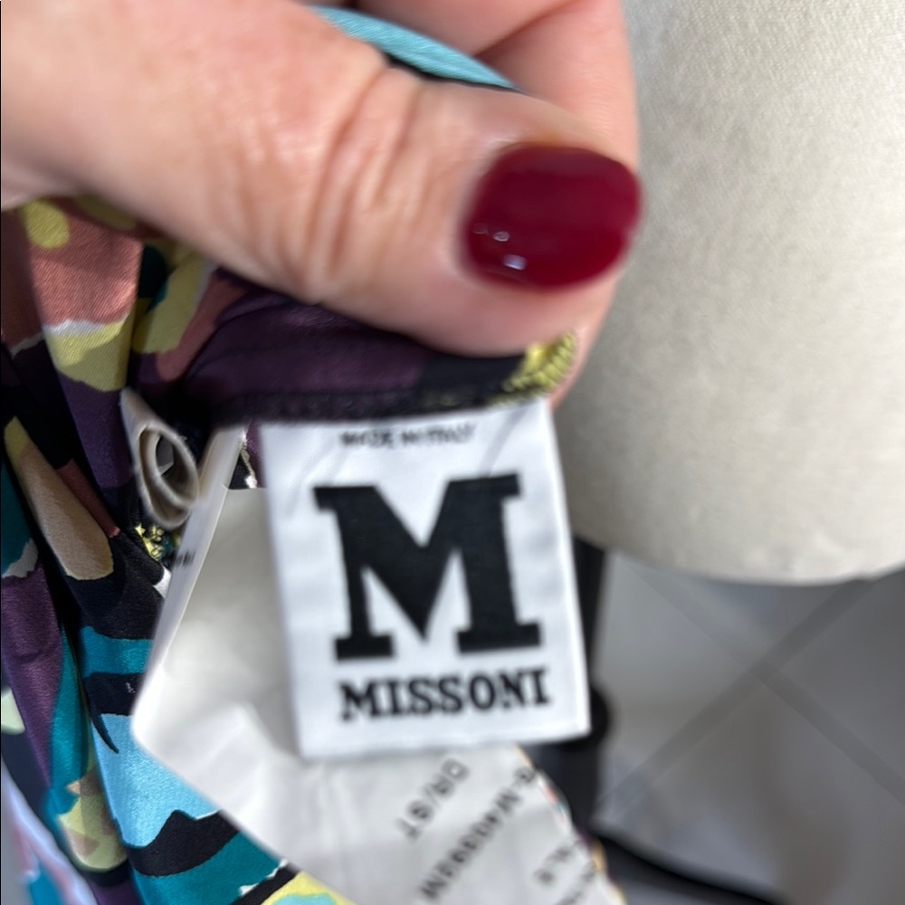 Missoni Vibrant Patterned Dress with Blue and Yellow Accents - Picture 7 of 7